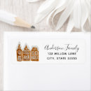 Search for gingerbread return address labels Cute
