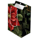 Search for vintage christmas gift bags Poinsettia