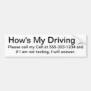 Search for hows my driving bumper stickers Hilarious