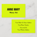 Search for neon business cards Makeup artist