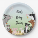 Search for farm animal baby shower plates Cute