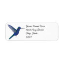 Search for hummingbird return address labels Turquoise