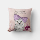 Search for owl pillows Pink
