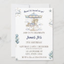 Search for carousel party invitations Blue