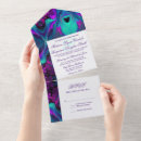 Search for purple and teal invitations Aqua