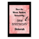 Search for 98th birthday cards For her