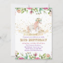 Search for unicorn 2nd birthday invitations Gold glitter