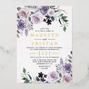 Search for purple rose wedding invitations Elegant