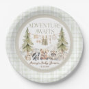 Search for adventure baby shower plates Woodland animal