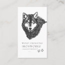 Search for wolf business cards wild