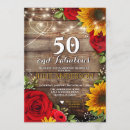 Search for sunflower birthday invitations Rustic