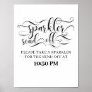 Search for sparkler send off wedding signs Calligraphy