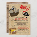 Search for pirate party invitations Vintage