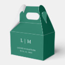 Search for emerald green favor boxes Elegant