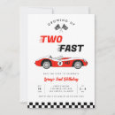 Search for vintage race car invitations Red