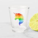 Search for unicorn shot glasses Rainbow