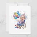 Search for funny old lady birthday invitations Cute nana birthday