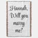 Search for will you marry blankets For her