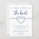 Search for nautical knot invitations Navy blue