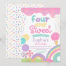 Search for rainbow candy land invitations For kids