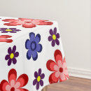 Search for purple flower tablecloths Retro