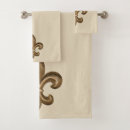 Search for fleur de lis bath towels Gold