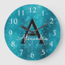 Search for turquoise clocks Girly
