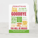 Search for goodbye cards Farewell