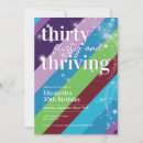 Search for flirty thirty invitations Purple