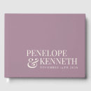 Search for purple wedding guest books Minimalist