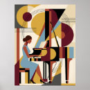 Search for art deco music posters Piano