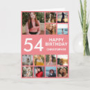 Search for 54th birthday cards Fifty fourth birthday