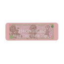 Search for gingerbread return address labels Pink