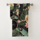 Search for palm leaf bath towels Tropical