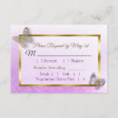 Search for butterflies rsvp cards Purple