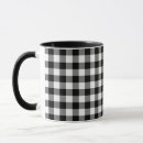 Search for black white checkered pattern mugs Gingham