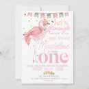 Search for flamingo 1st birthday invitations Luau