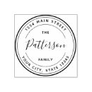 Search for circular address rubber stamps Curved