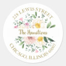 Search for round return address labels Flowers