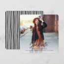 Search for black and white striped invitations Graduate