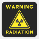 Search for nuclear radiation symbol stickers black