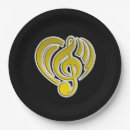 Search for music notes paper plates Band