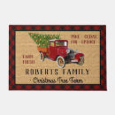 Search for red truck doormats Burlap