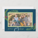 Search for peace joy and hope holiday cards Watercolor