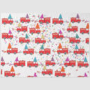 Search for red truck tissue paper Fire engine