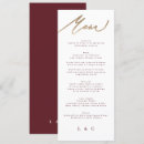 Search for red and gold wedding menus For her
