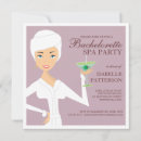 Search for spa bachelorette party invitations Bride