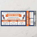 Search for sports ticket baby shower invitations All star