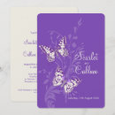 Search for purple butterfly wedding invitations Butterflies