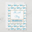 Search for teddy bear birth announcement cards Its a boy
